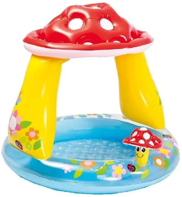 Baseinas Intex Mushroom Baby Pool Round, Multicolor, Age 1+, 89 x 102 x 30 cm