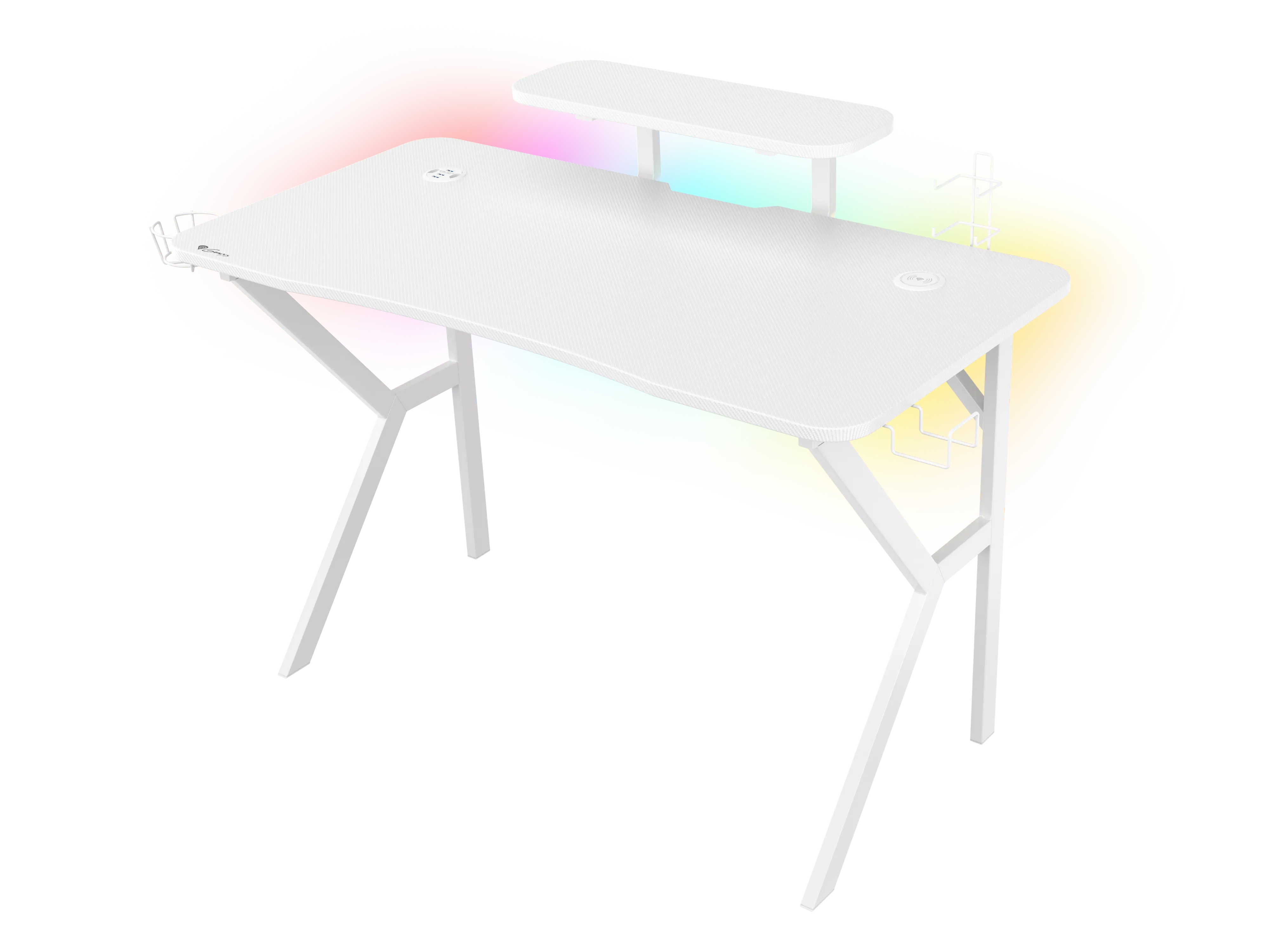 Žaidimų stalas Genesis Holm 320, RGB, White