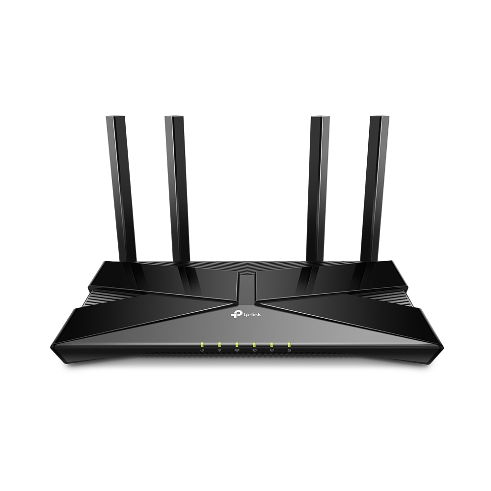 TP-Link Archer AX23 AX1800 dviejų juostų Wi-Fi 6 maršrutizatorius, 574 Mbps esant 2,4 GHz + 1201 Mbps esant 5 GHz, 802,3 prie POE ir 12 V DC, 4 × vidinės antenos