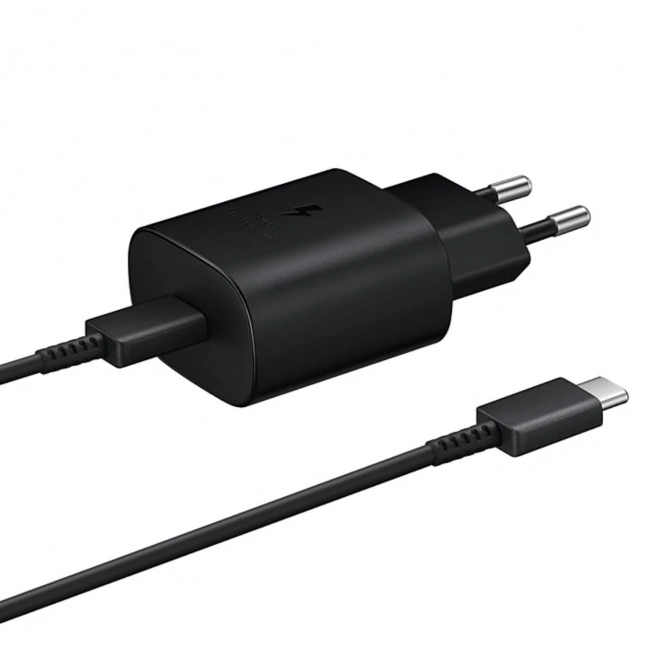 Įkroviklis Samsung USB-C 25W, 1m Juodas