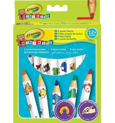 CRAYOLA MINIKIDS Dekoruoti pieštukai (8 vnt.)