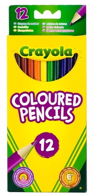 CRAYOLA Spalvoti pieštukai (12 vnt.)