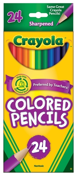 CRAYOLA Spalvoti pieštukai (24 vnt.)