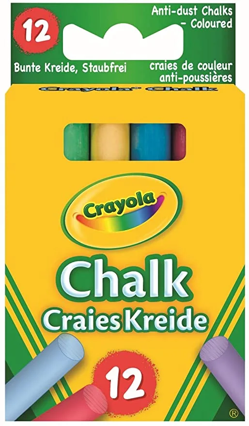 CRAYOLA Spalvoto kreidelės, 12 vnt.