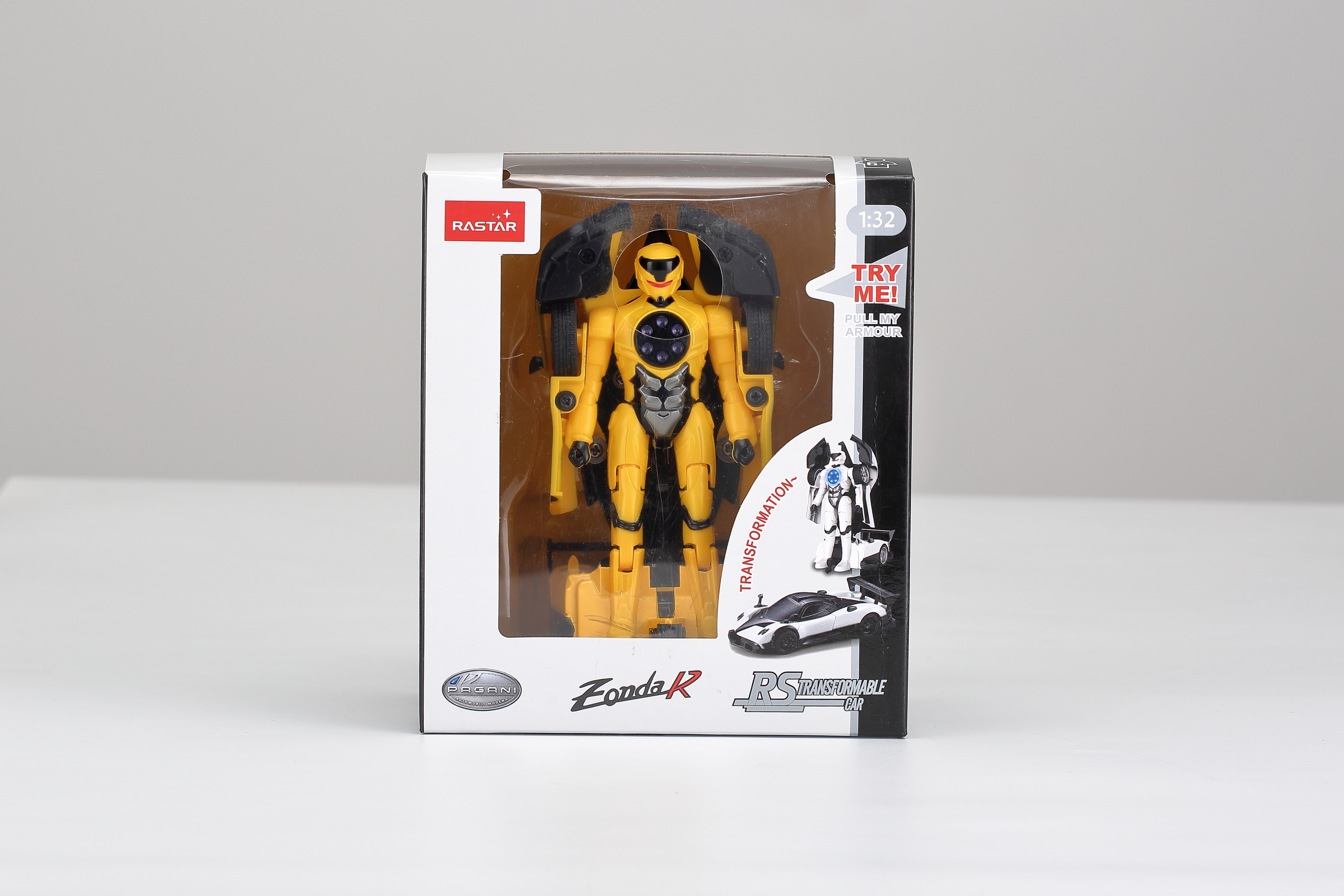 RASTAR transformeris Lietas 1/32 Pagani Zonda R, asort., 61900