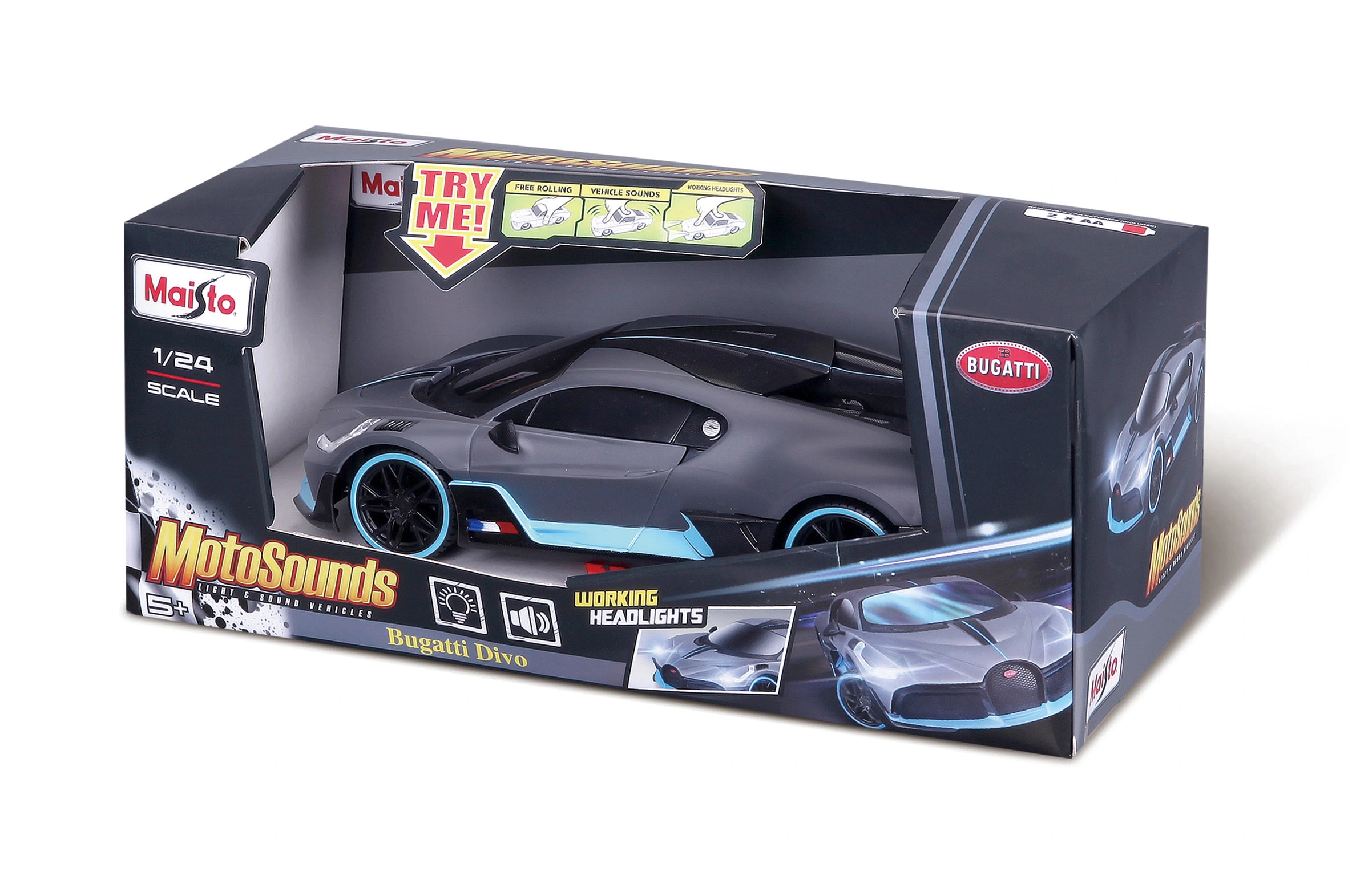 MAISTO DIE CAST 1:24 automodelis Bugatti Divo, 81730