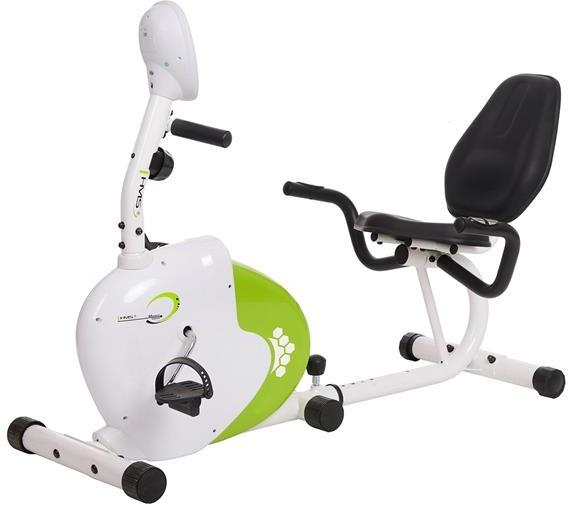 Horizontalus magnetinis dviratis treniruoklis HMS R9259 baltas-žalias