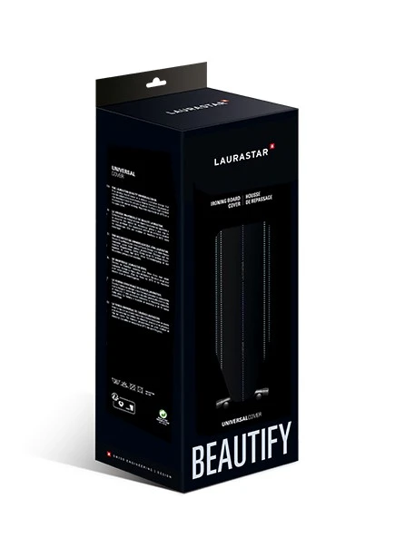 LAURASTAR UNIVERSALCOVER SMART užvalkalas, juodas su linijomis