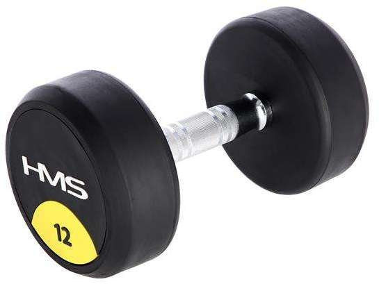 Guminis hantelis HMS HG Pro - 12 kg