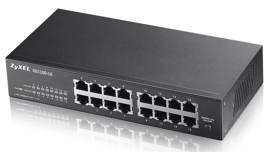 ZYXEL GS1100-16 16 PORT GIGABIT NEVALDOMAS JUNGIKLIS V3