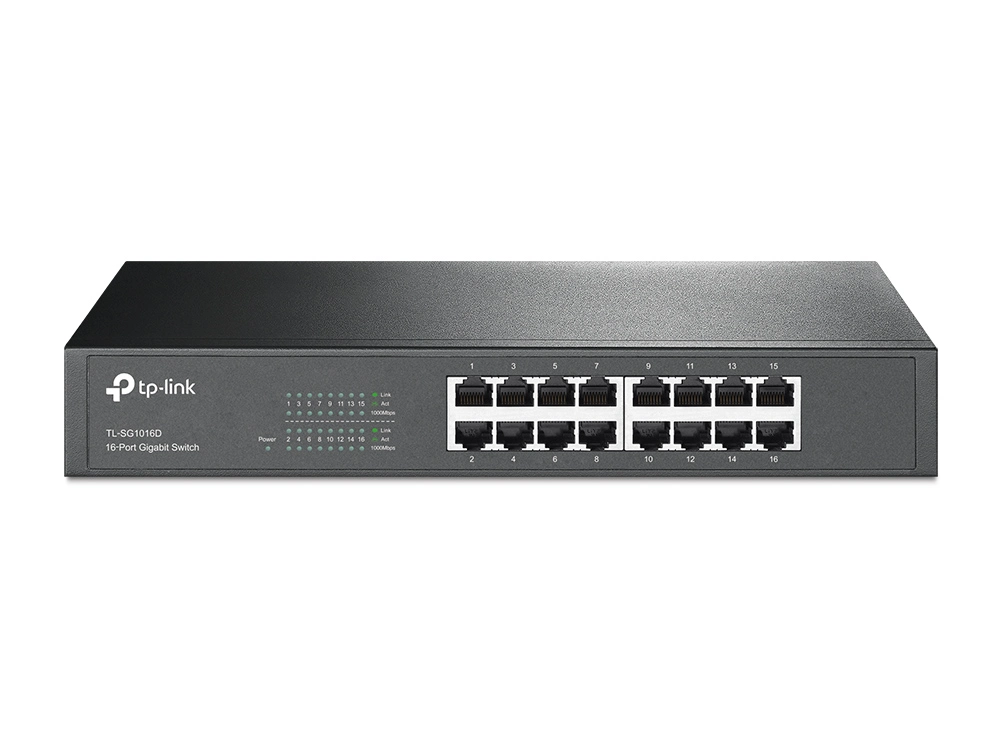 TP-Link TL-SG1016D 16 prievadų Gigabit darbalaukio / stovo jungiklis