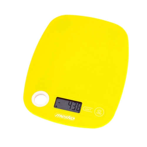 Mesko virtuvinės svarstyklės MS 3159y Maksimalus svoris (talpa) 5 kg, Padalos 1 g, Ekrano tipas LCD, Geltona