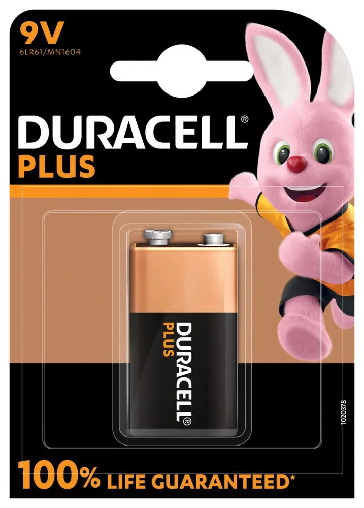 Elementas DURACELL 6LR61 9V Plus