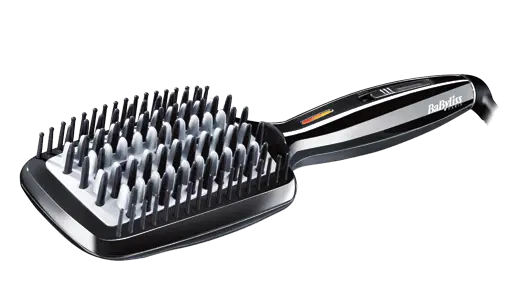 BABYLISS Electric hair straightening brush HSB101E Ceramic heating system, Ionic function, Ion conditioning, Temperature (max) 200 °C, Number of heating levels 3, Black