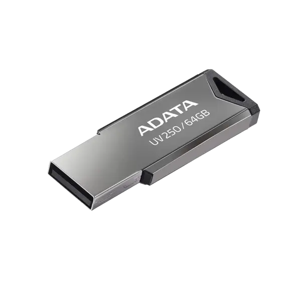 ADATA USB atmintinė UV250 64 GB, USB 2.0, sidabrinė