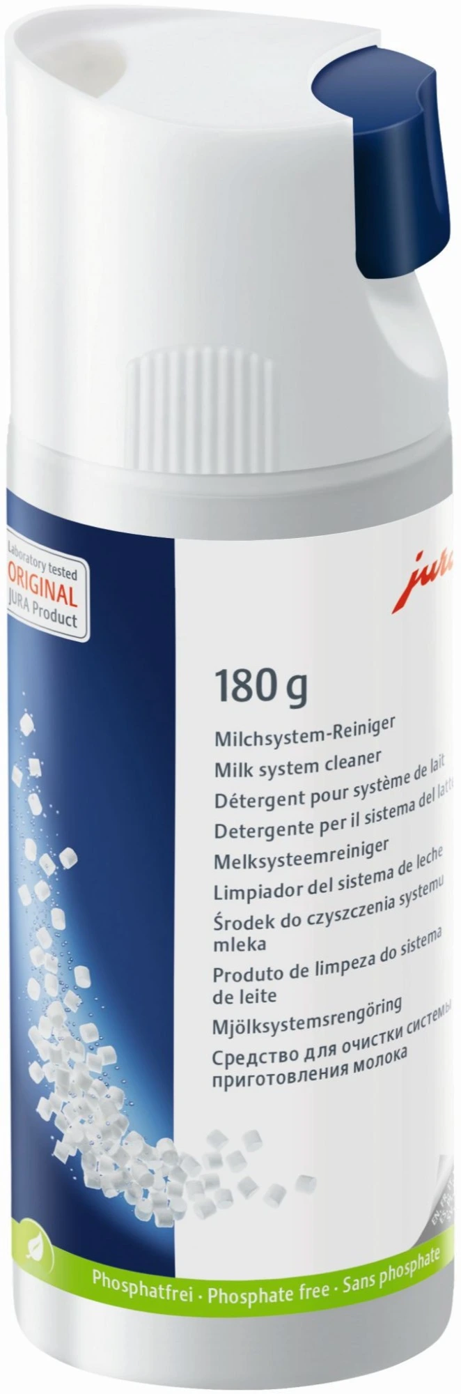 Pieno sistemos valymo granulės JURA Mini-Tabs 180g.