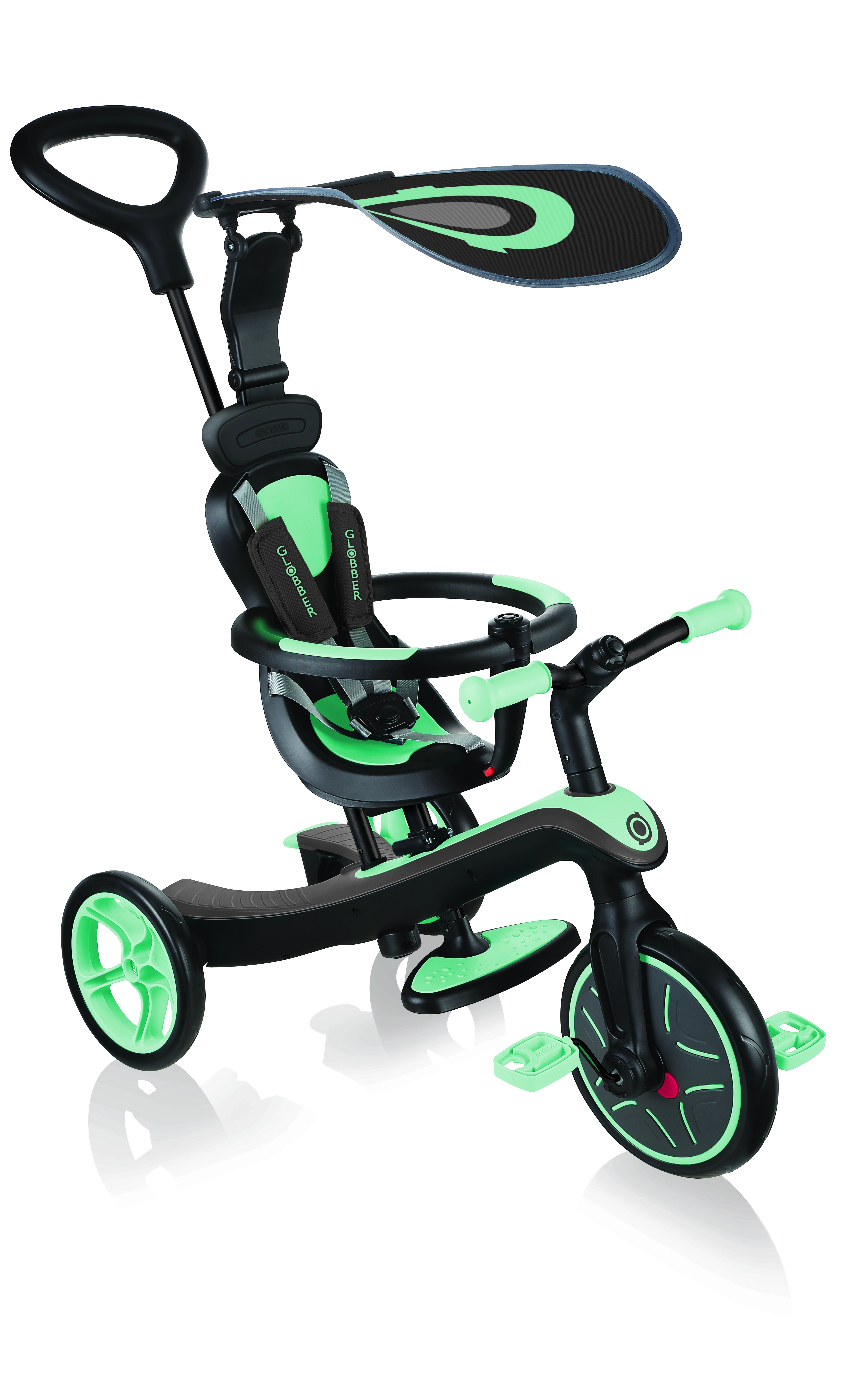 GLOBBER triratukas Trike Explorer 4in1, mėtinis, 632-206-2