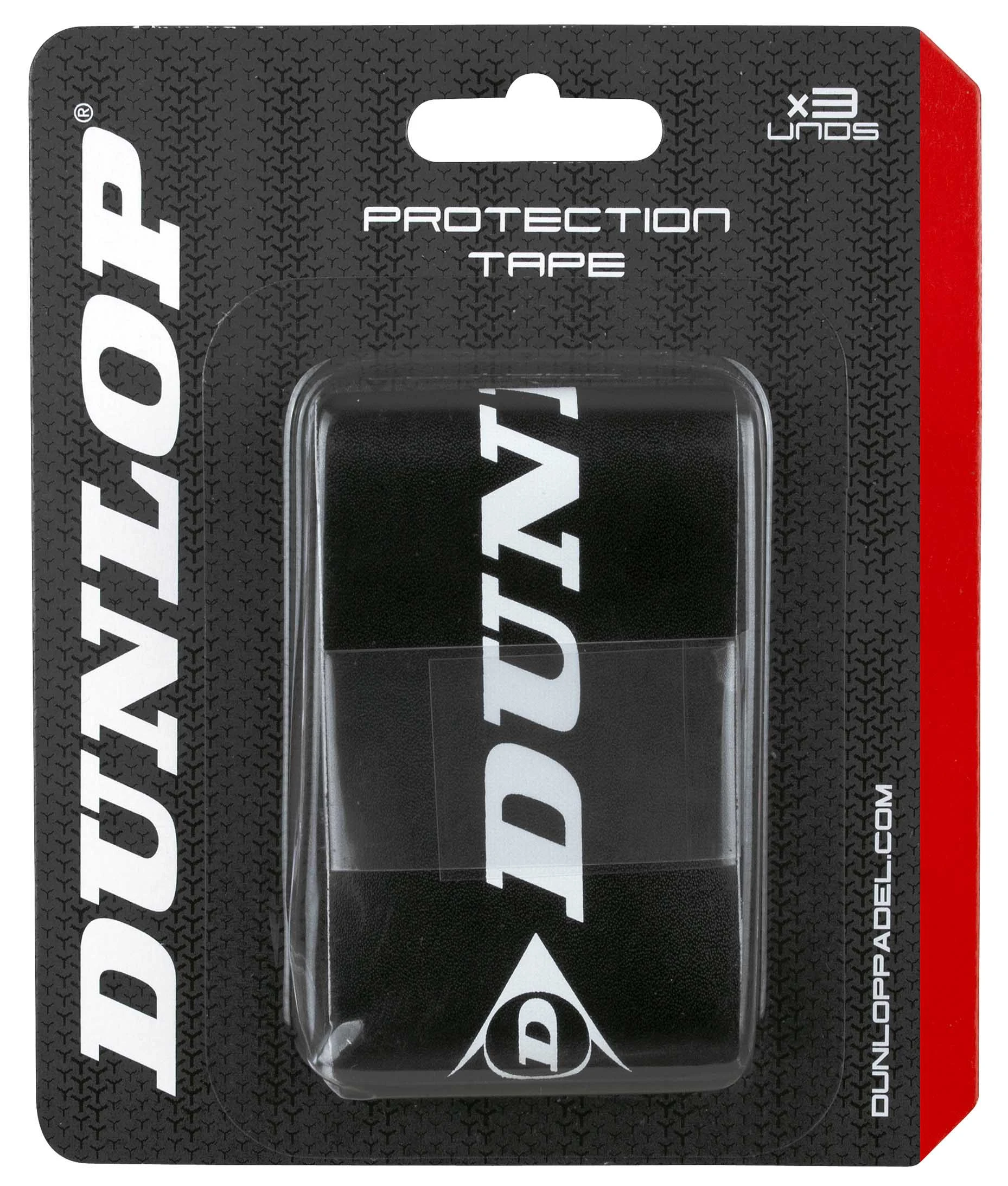 Padel raketės apsauga Dunlop PROTECTION TAPE 3-blister juoda