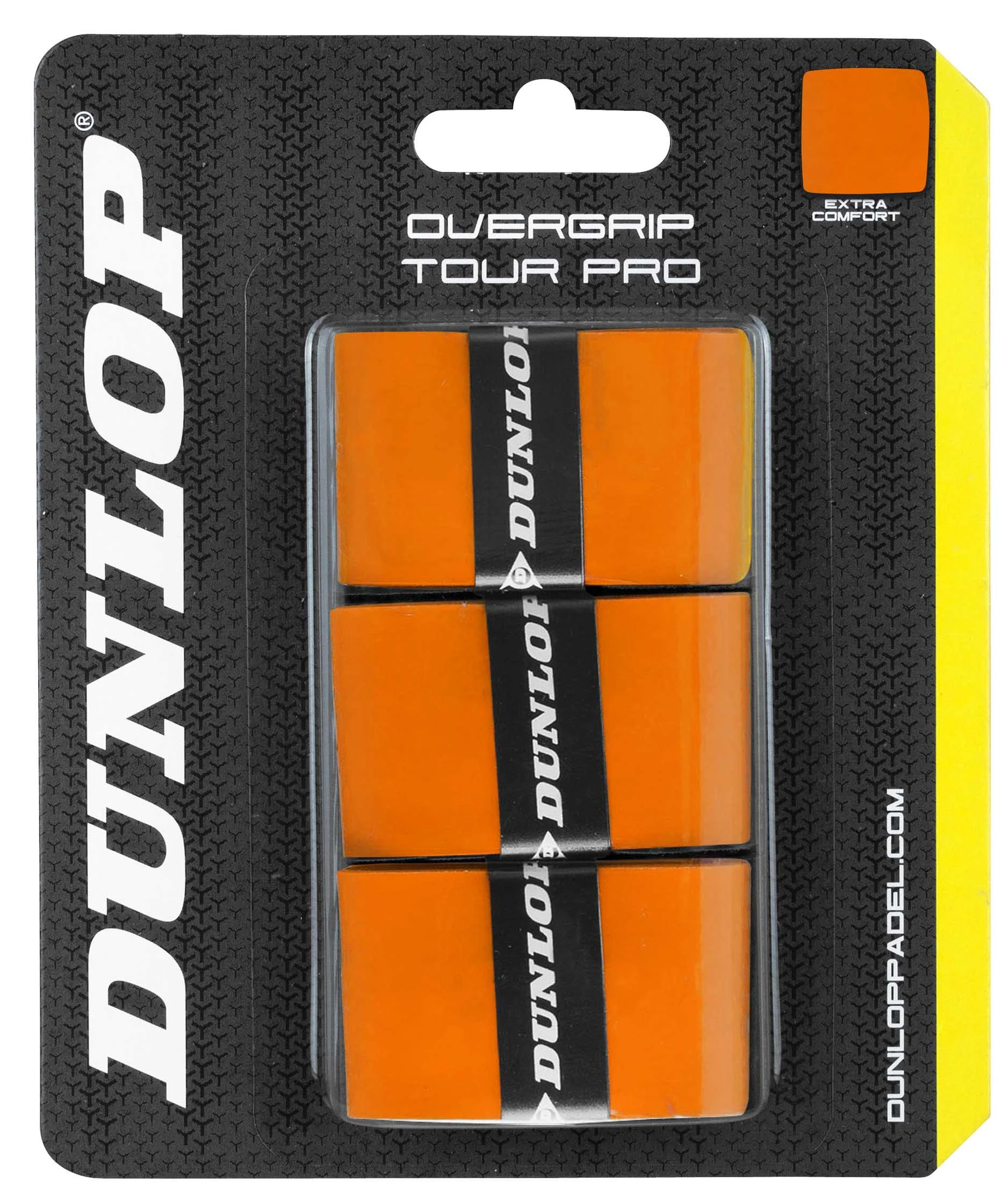 Padel virš. apvija Dunlop TOUR PRO 3-blister oranžinė