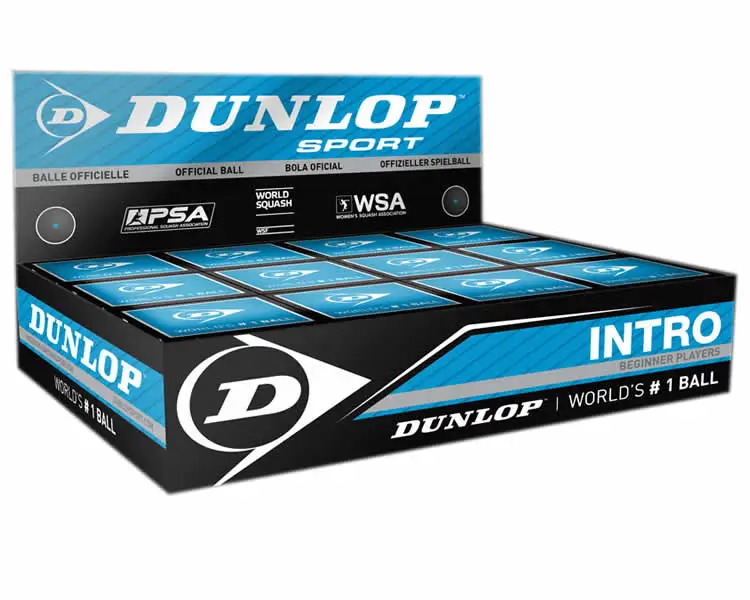 Skvošo kamuoliukas Dunlop INTRO BlueDot 12-box