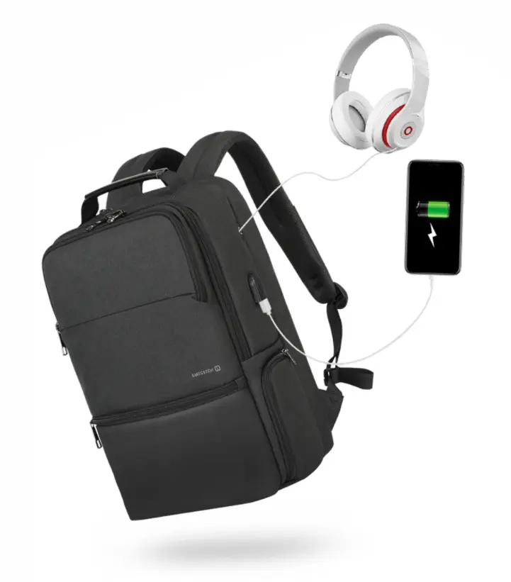 Swissten Backpack 15.6" czarny