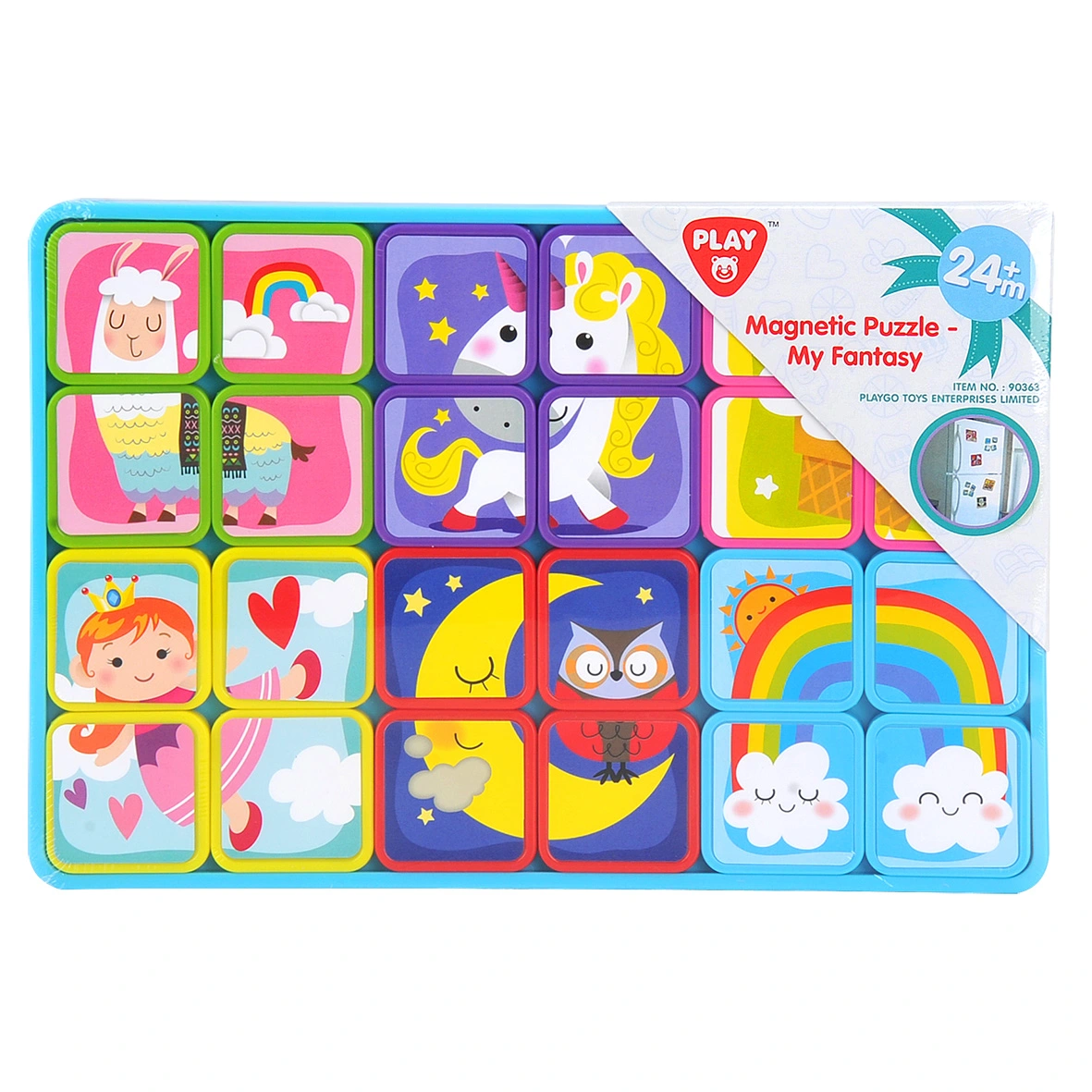 PLAYGO INFANT&TODDLER Magnetinė dėlionė 3 asort., (90363, 90383, 90403), 90343