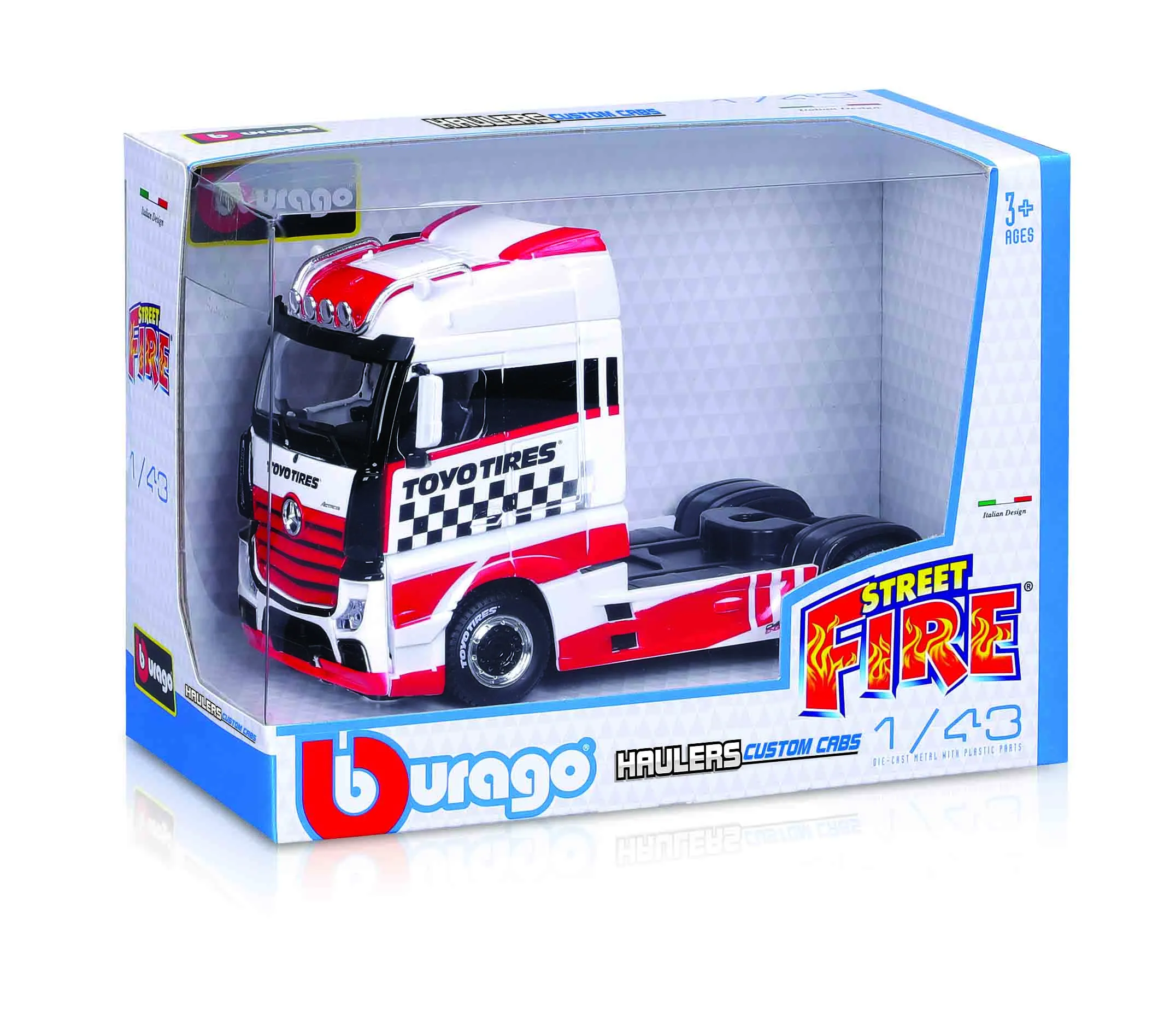 BBURAGO 1:43 vilkikas Custom Cabs, asort., 18-32200