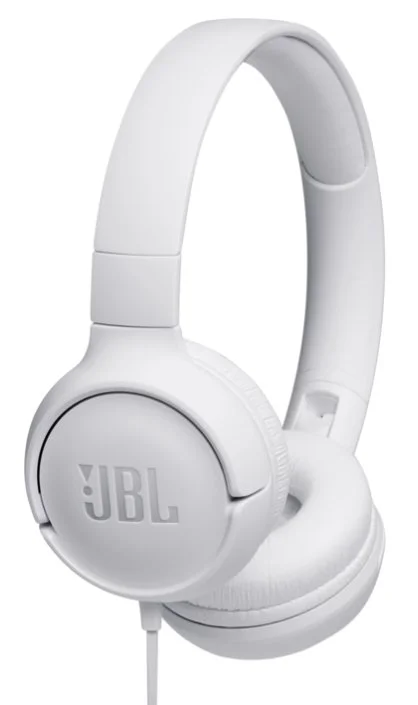 Ausinės JBL Tune 500, 3.5mm, White