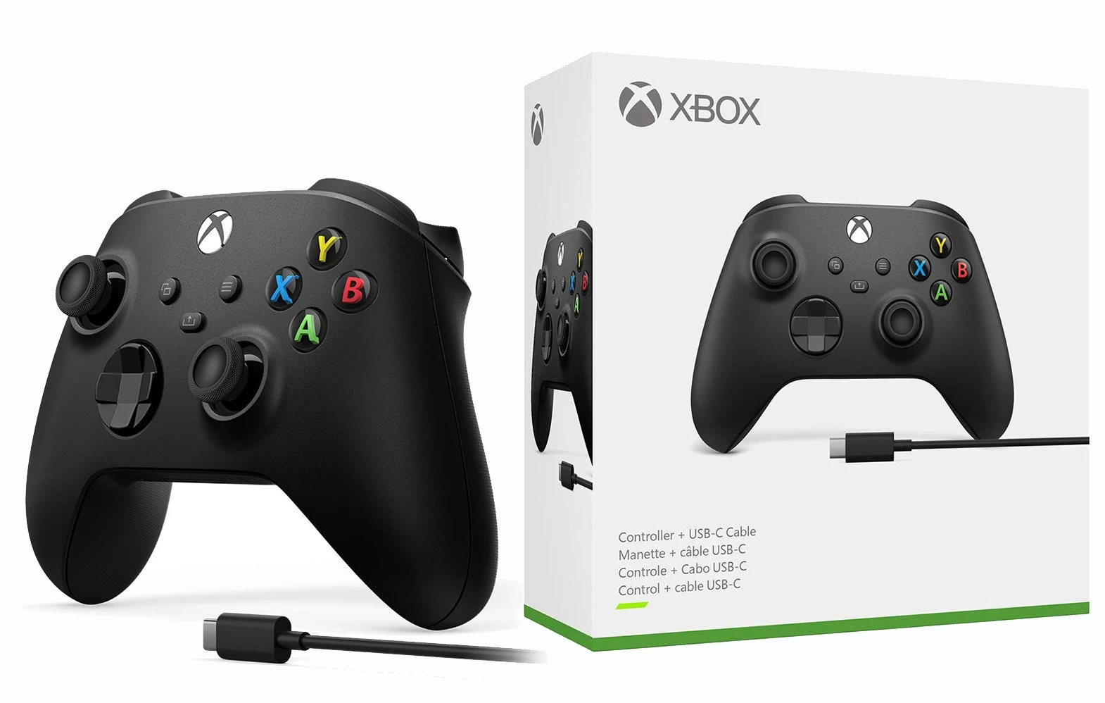 Pultelis Xbox series S/X Carbon Black su USB-C laidu 1V8-00015