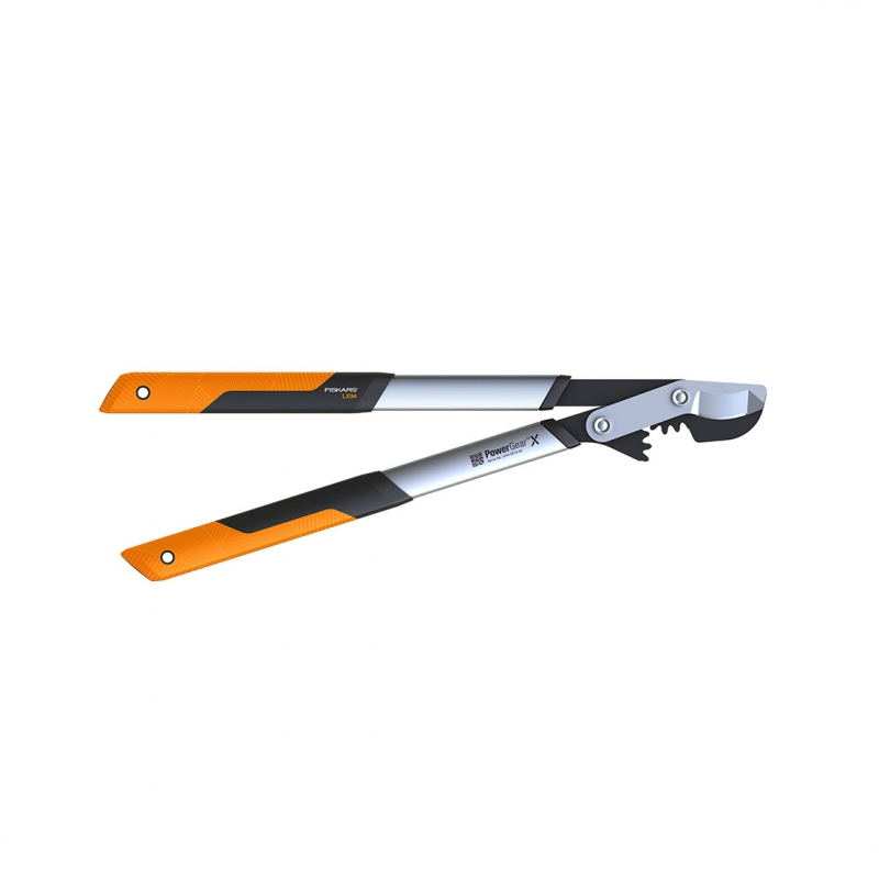 Plieninės sodo žirklės prasilenkiančiais ašmenimis Fiskars PowerGearX LX94, M, (1020187)