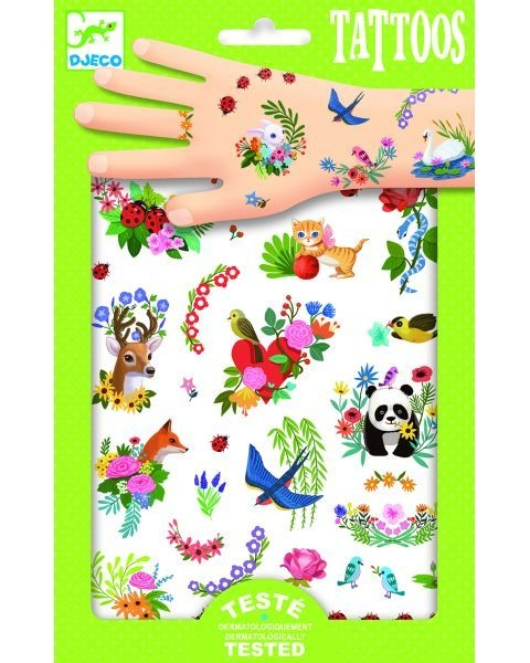 Djeco tatuiruočių rinkinys Happy spring DJ09591