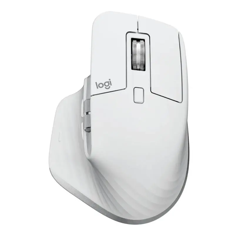 Belaidė pelė Logitech MX Master 3S, Balta/Pilka, žaidimams ir darbui