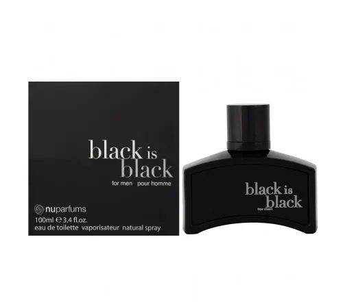 Nu Parfums Black Is Black EDT Spray 100 ml for Men