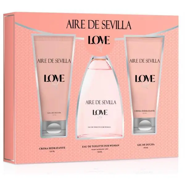 Instituto Espanol Aire De Sevilla Love Edt Spray 150ml Set 3pzas