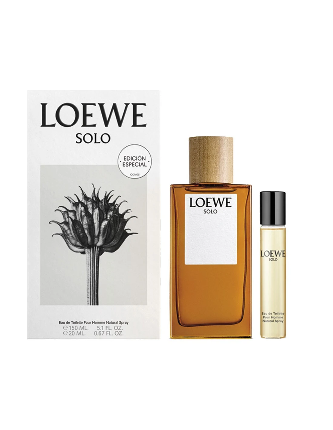 Rinkinys vyrams Loewe Solo EDT 150 ml + mini purškiklis 20 ml
