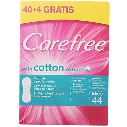 Carefree With Cotton Extract Pantyliners 44 Units