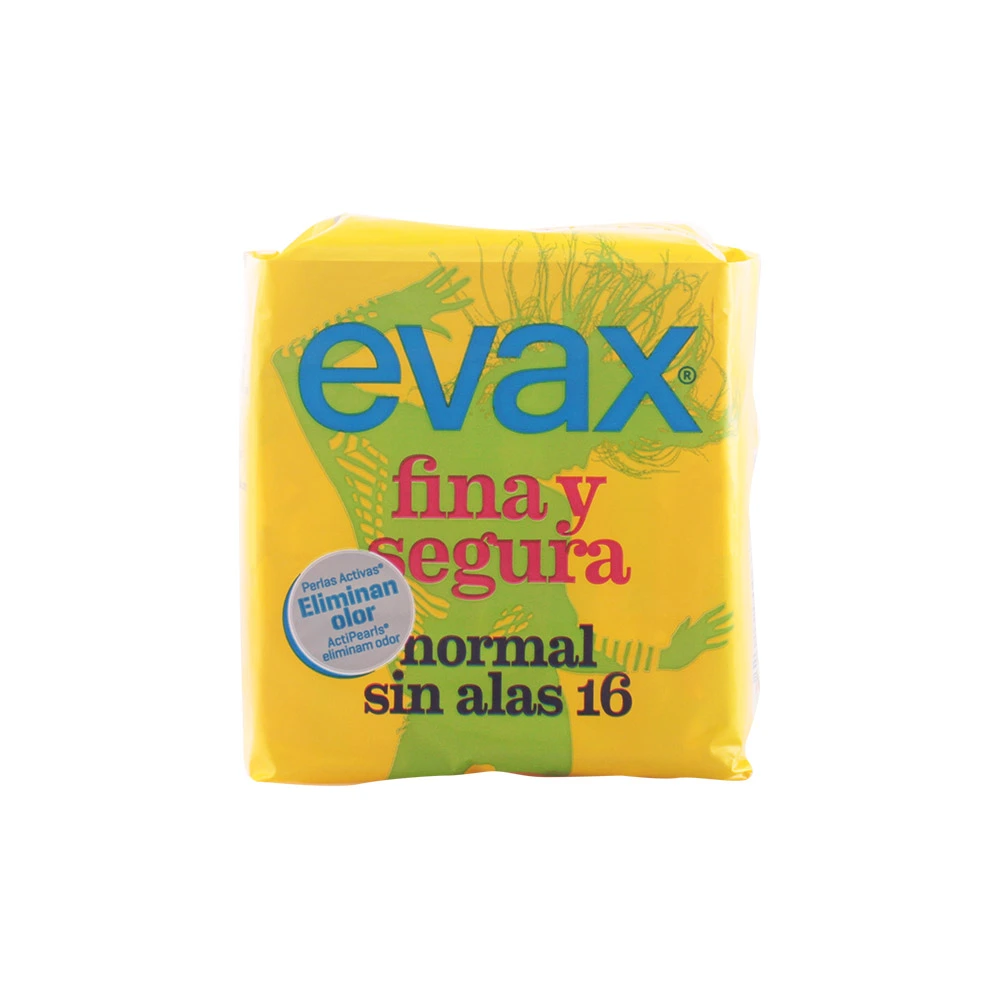 Normal Sanitary Napkin Without Wings Fina  Segura Evax  16 Uds