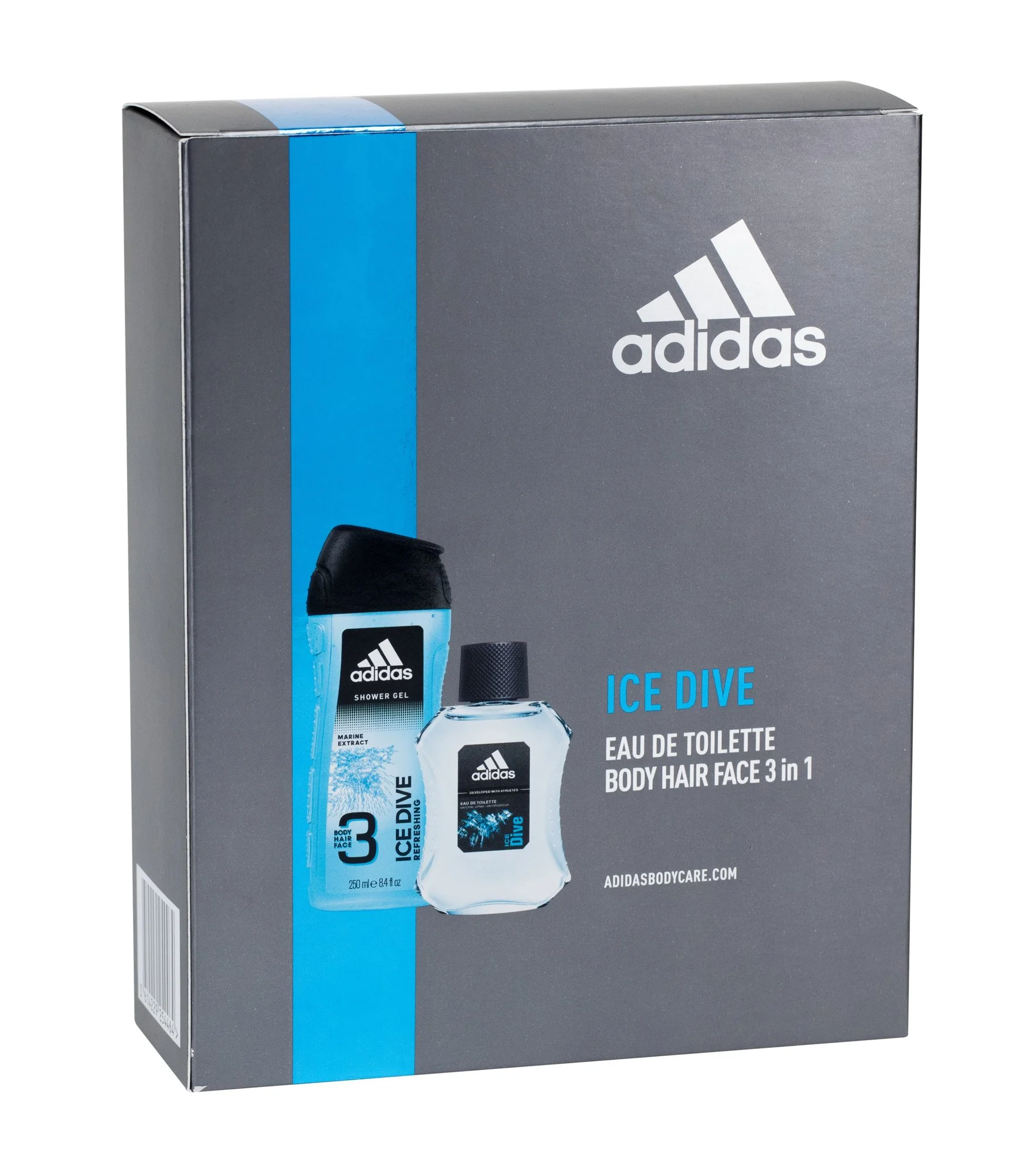 Rinkinys vyrams Adidas Ice Dive EDT 100 ml + dušo želė 250 ml  