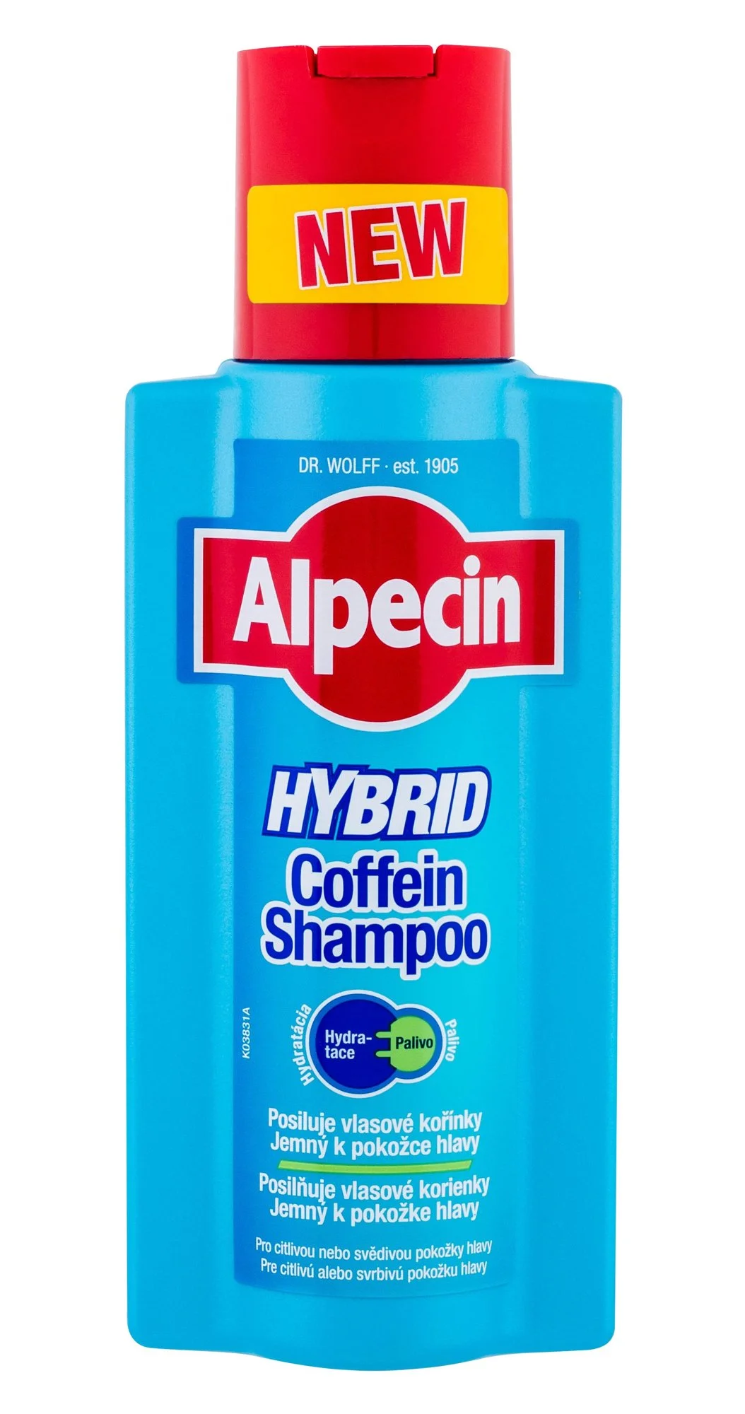 Hybrid Coffein Shampoo Kofeino šampūnas vyrams jautriai galvos odai