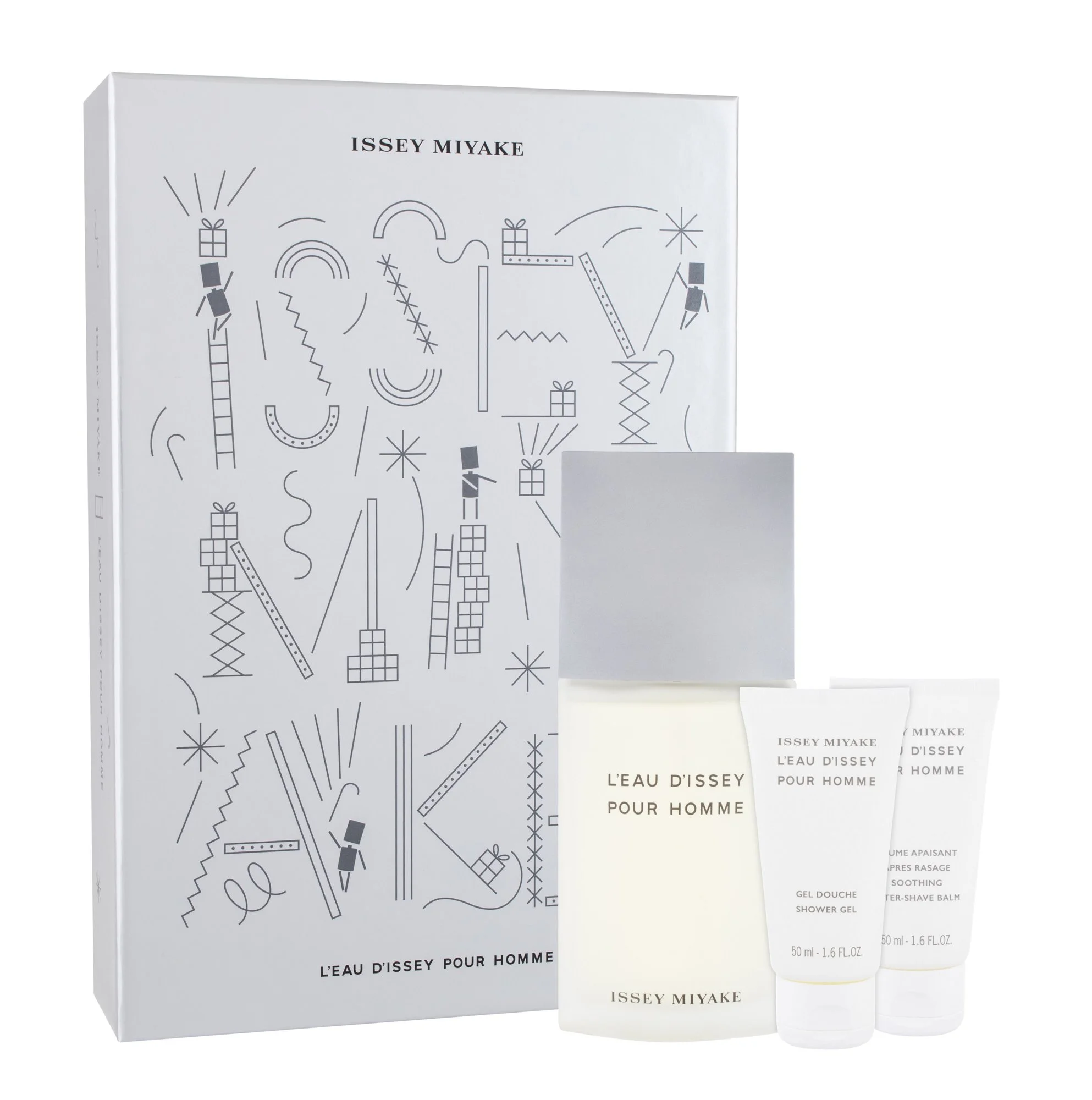 Rinkinys vyrams Issey Miyake L´Eau D´Issey EDT 125 ml + dušo želė 50ml + losjonas po skutimosi 50 ml