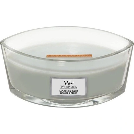 Aromatinė žvakė Woodwick Lavender & Cedar, 453 g