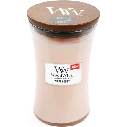 Aromatinė žvakė Woodwick White Honey, 609 g