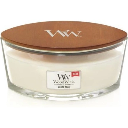 Aromatinė žvakė Woodwick White Teak, 453 g