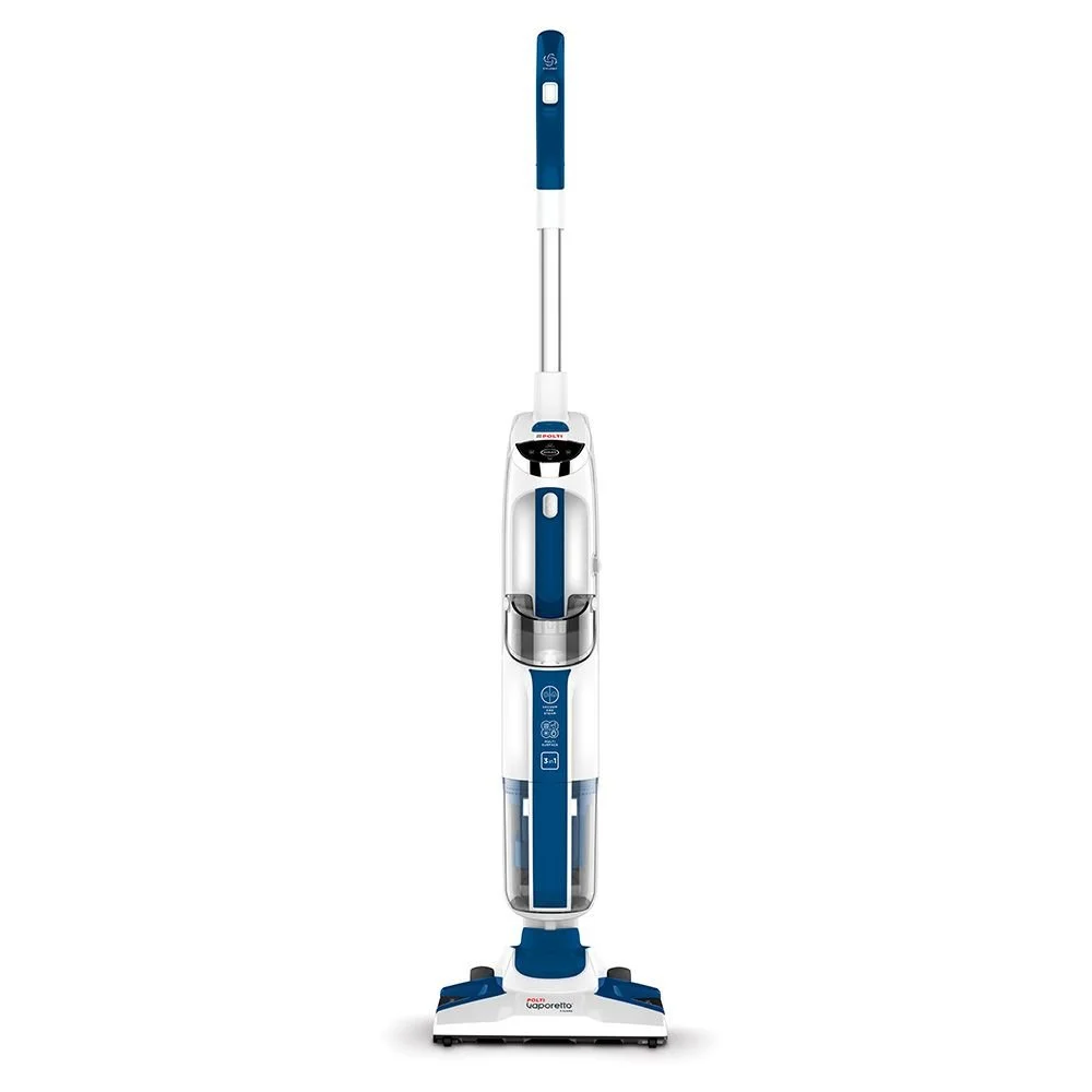 Garų valytuvas Polti Vakuuminis garų šluotas su nešiojamu garų valytuvu PTEU0299 Vaporetto 3 Clean_Blue Galia 1800 W, Vandens bako talpa 0,5 L, Balta/Mėlyna