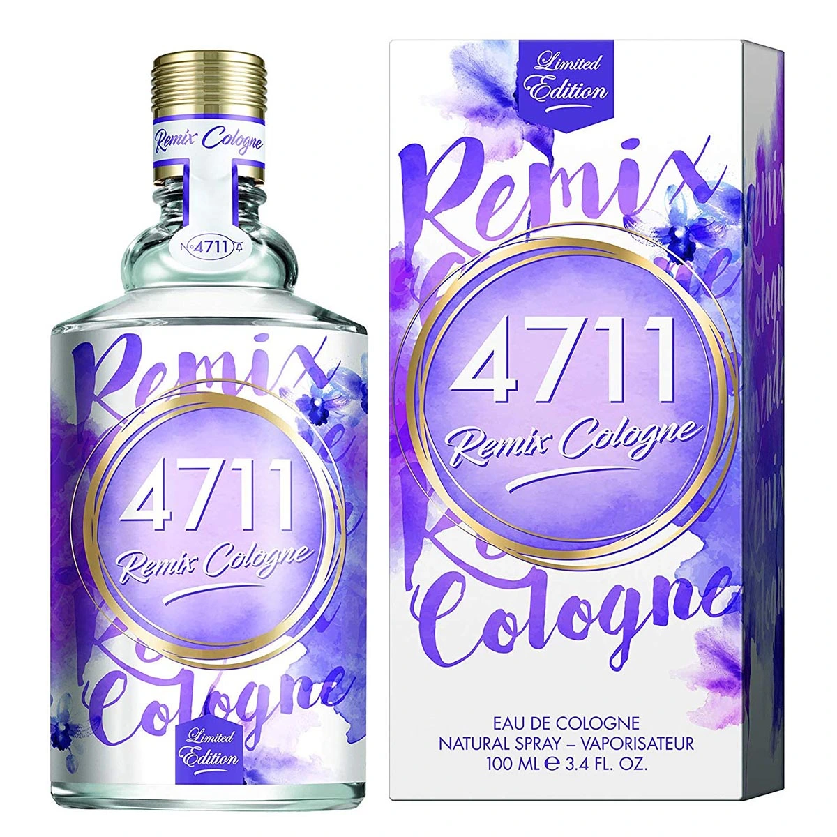 4711 Remix Lavender Eau De Cologne Spray  Unisex  100 ml for Men