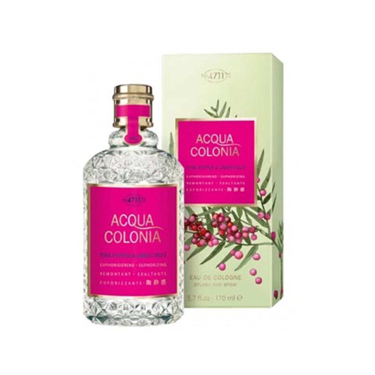 Maurer  Wirtz 4711 Acqua Colonia Pink Pepper  Grapefruit EDC Spray 169 ml for Women