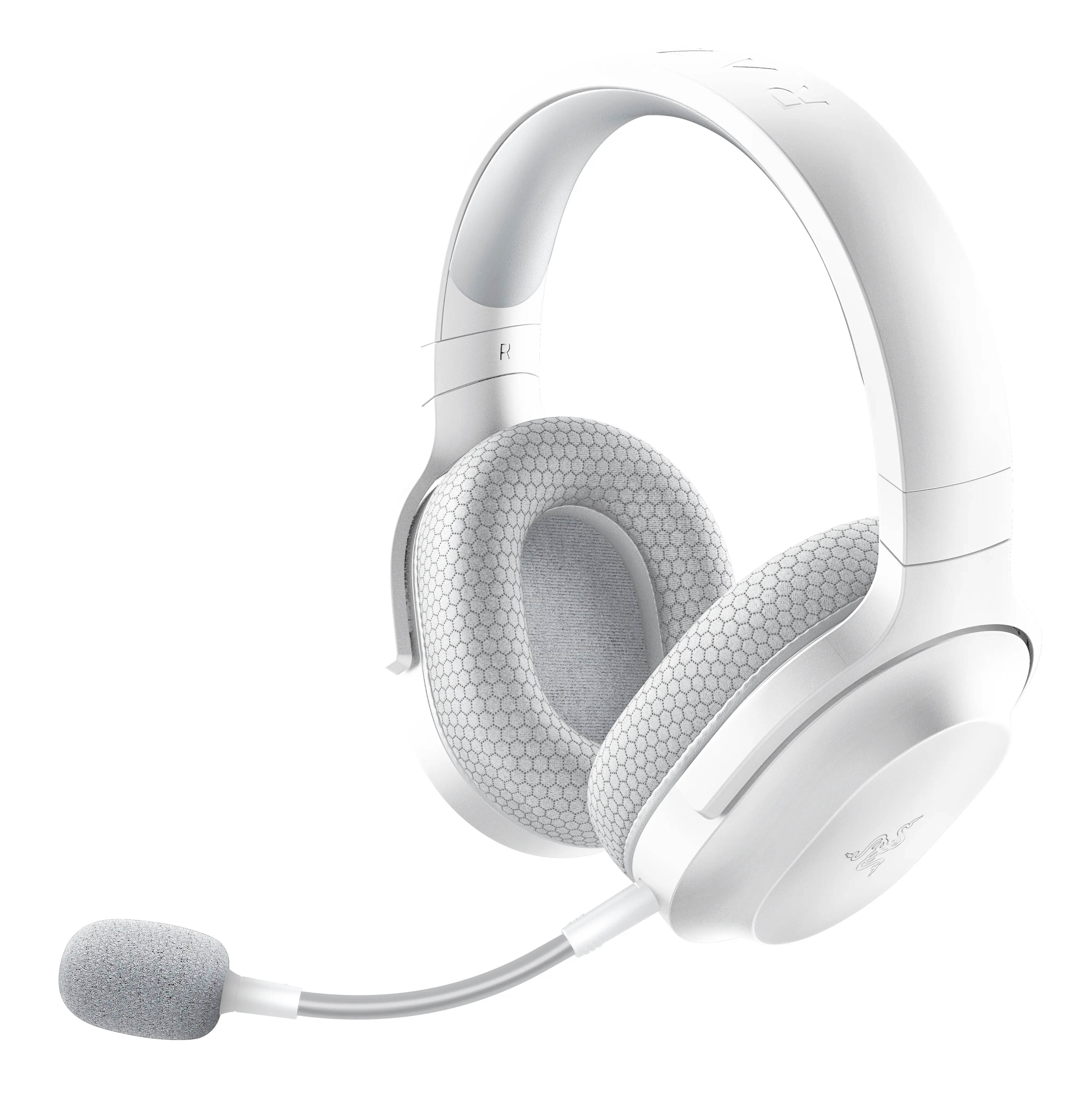 Žaidimų ausinės RAZER Barracuda X (2022) Mercury White RZ04-04430200-R3M1