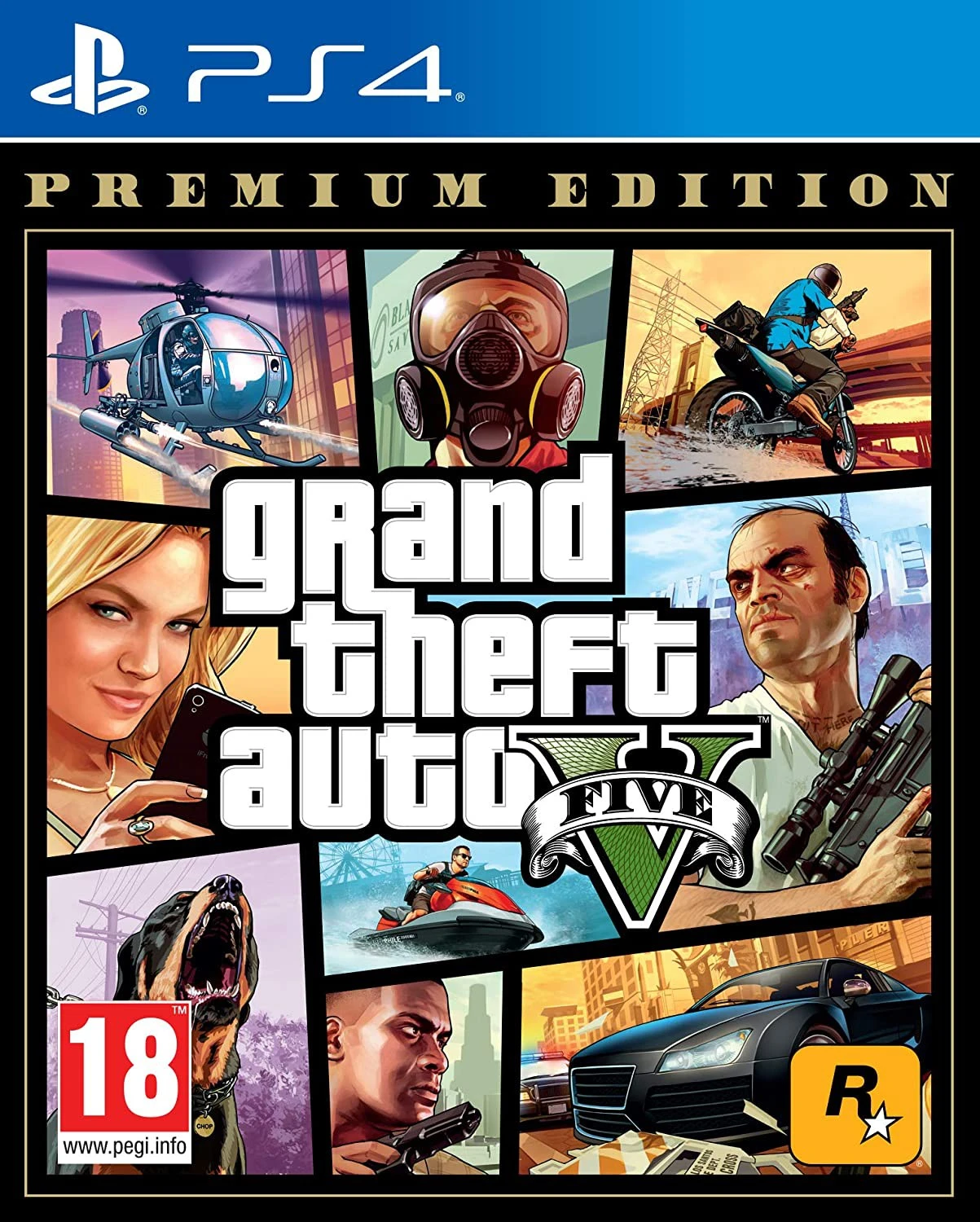 Kompiuterinis žaidimas Grand Theft Auto V Premium Edition PS4