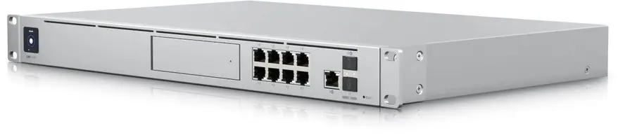 „Ubiquiti All-in-One“ maršrutizatorius ir saugos šliuzas UDM-SE Be „Wi-Fi“, montuojamas ant stovo, 10/100/1000/2500 Mbit/s, eterneto LAN (RJ-45) prievadai 8, tinklelio palaikymo Nr., MU-MiMO Nr. , Nėra mobiliojo plačiajuosčio ryšio, SFP+ prievadų kiekis 1