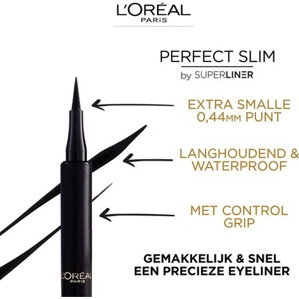 LOreal Paris   Superliner Perfect Slim   Intense Black   Black Pen Eyeliner   4 7 Ml